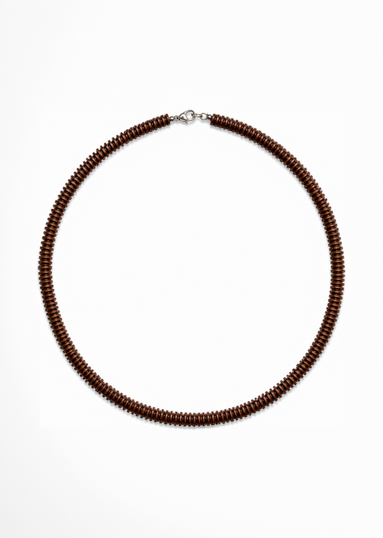 Earth Thread beaded choker