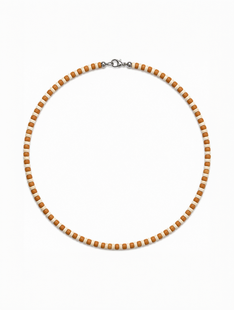Golden Sand beaded choker