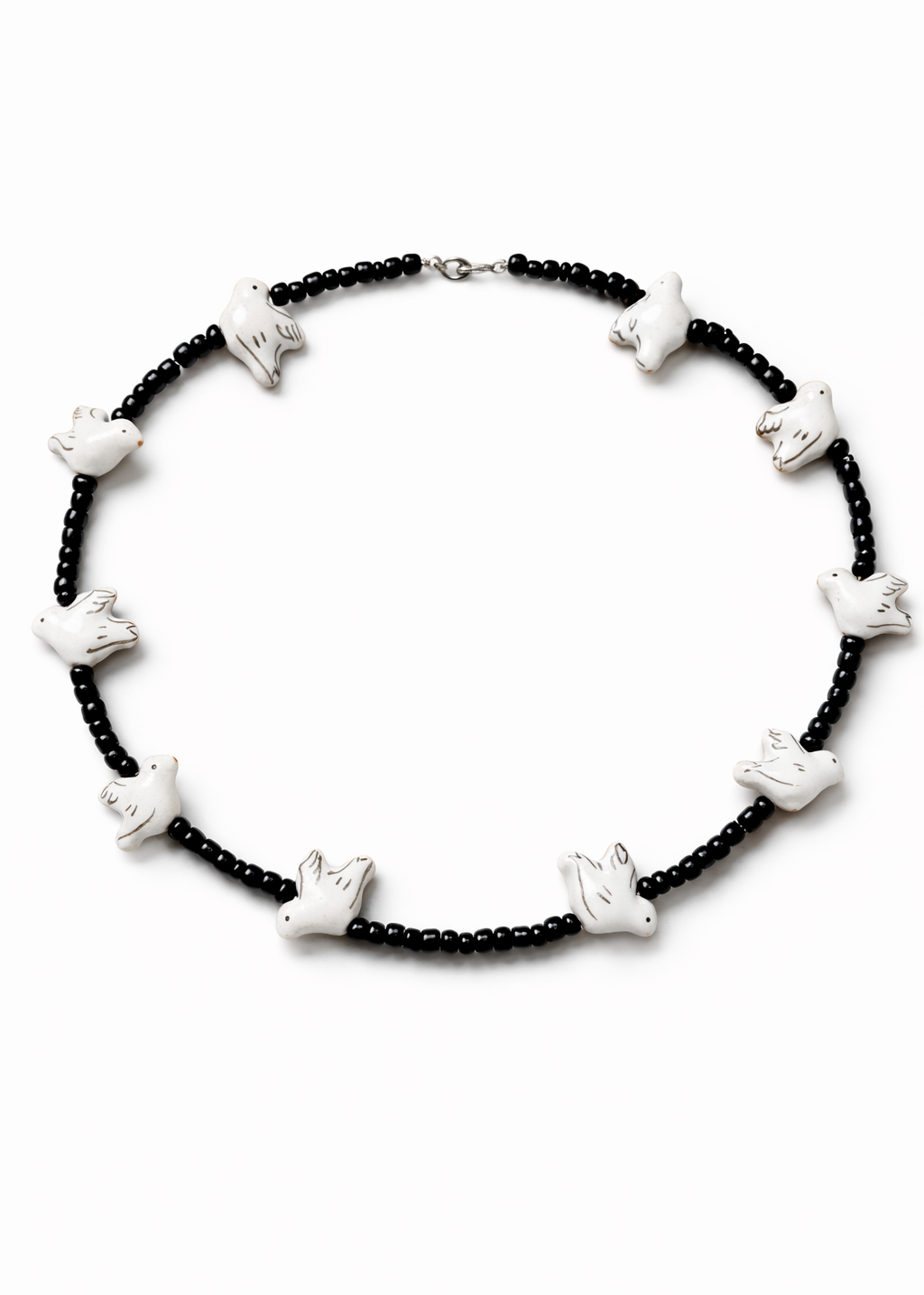 Freedom Birds beaded necklace