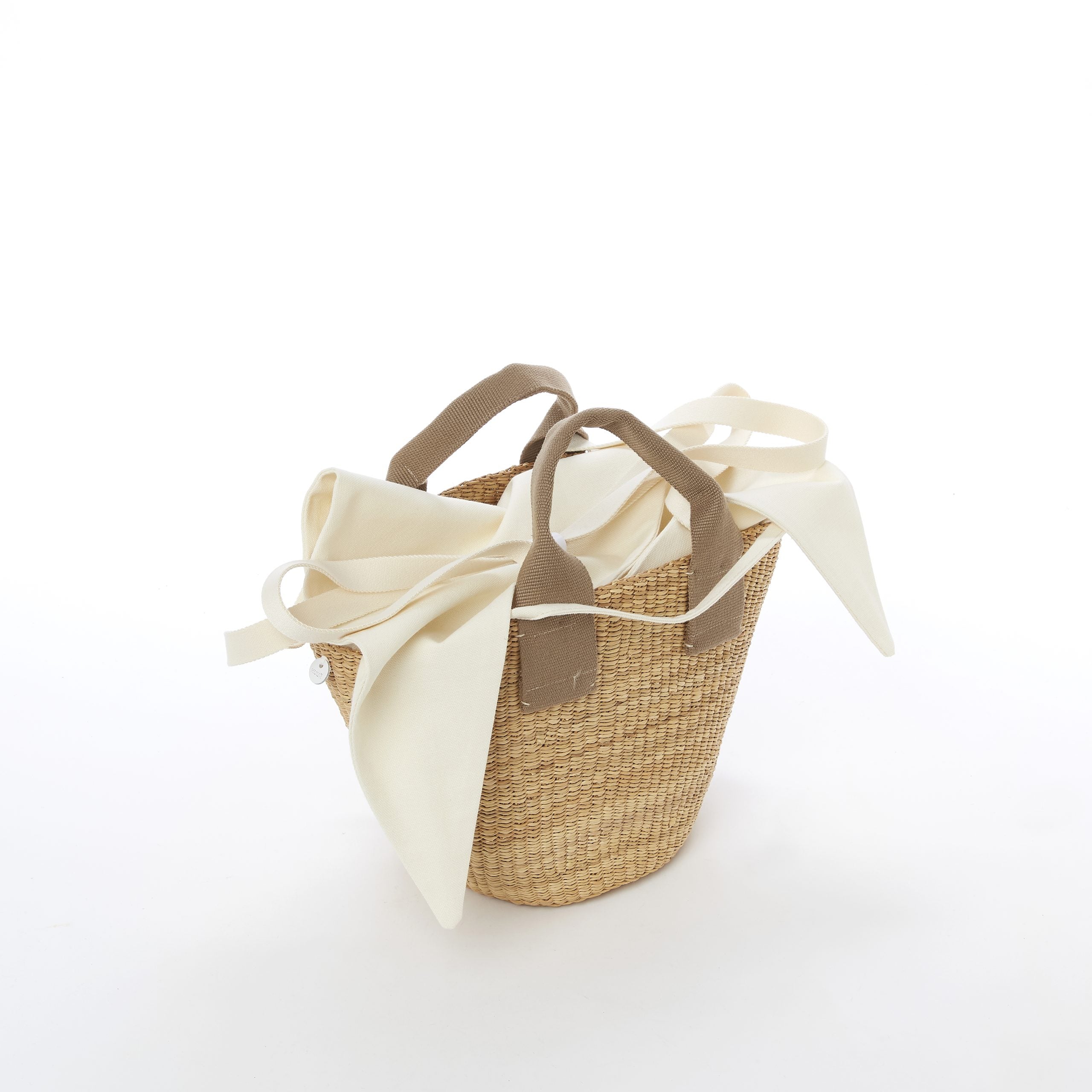 Muun hand-woven straw bag Abou Natural