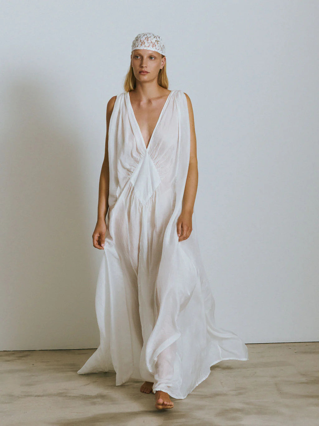 Rochie Maxi din Bumbac și Mătase Venus