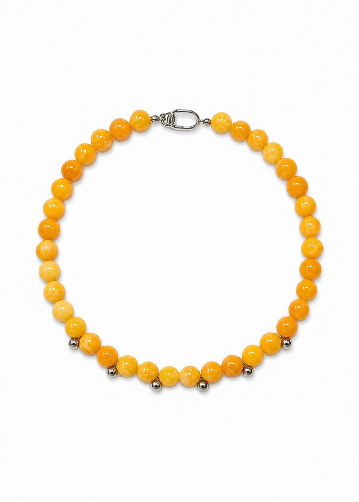 Amber Drift beaded necklace