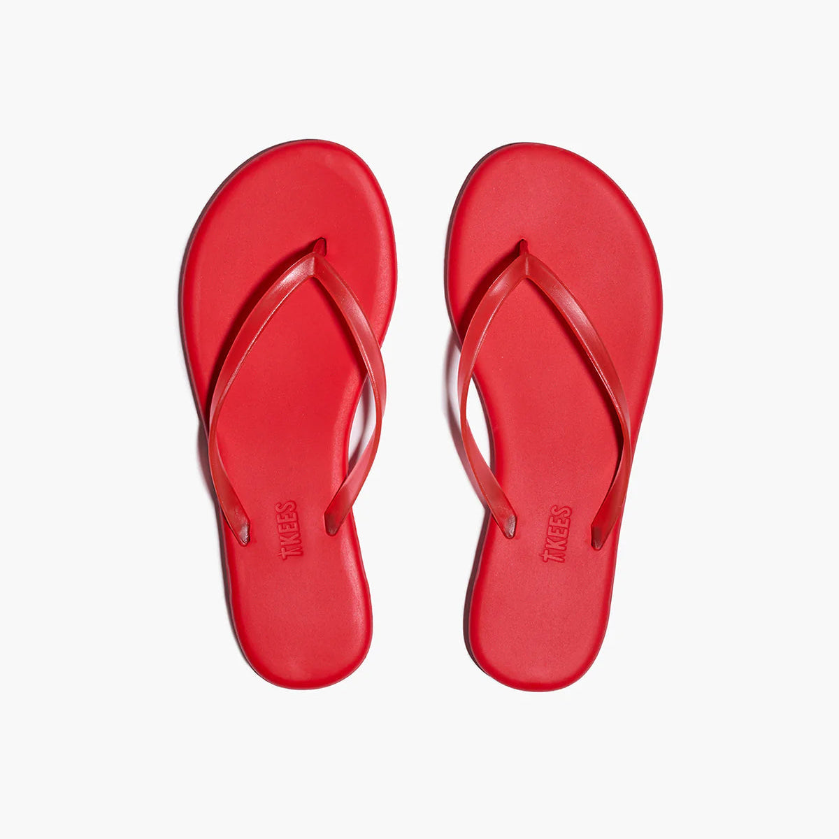 TKEES Aqua Sol Red Flip-flops