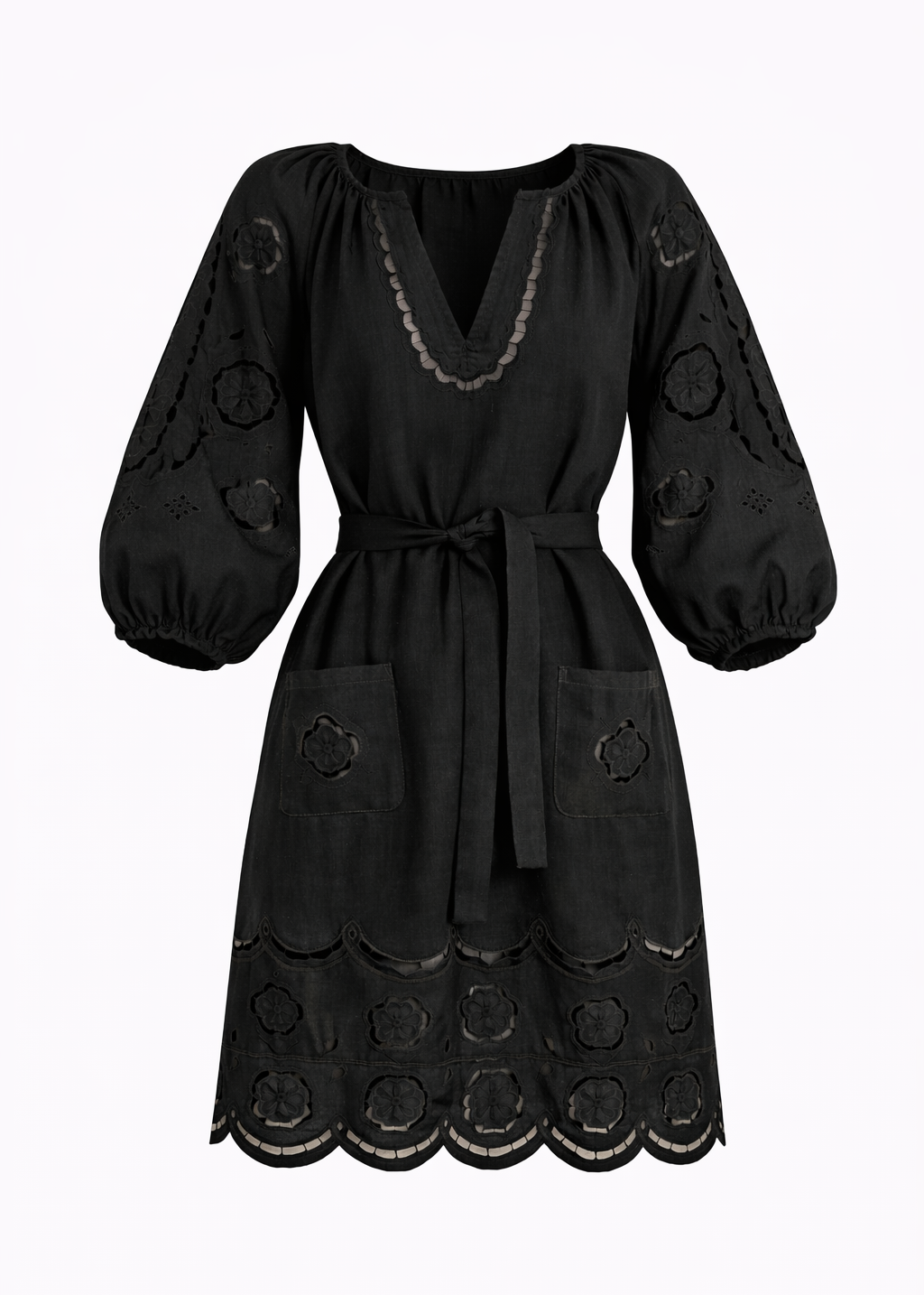 Mini Linen Tunic with Embroidery – Laetitia