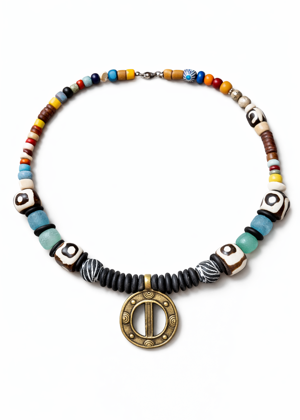 Nomad Halo beaded necklace