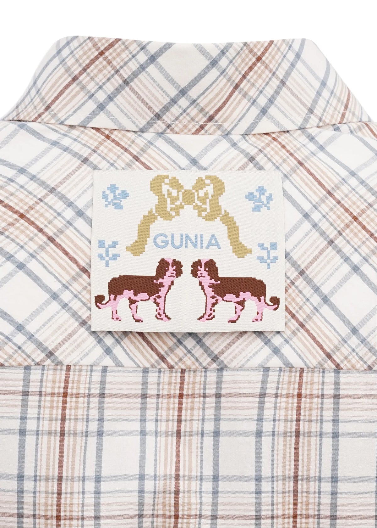 Riabchyk Plaid Embroidered Shirt