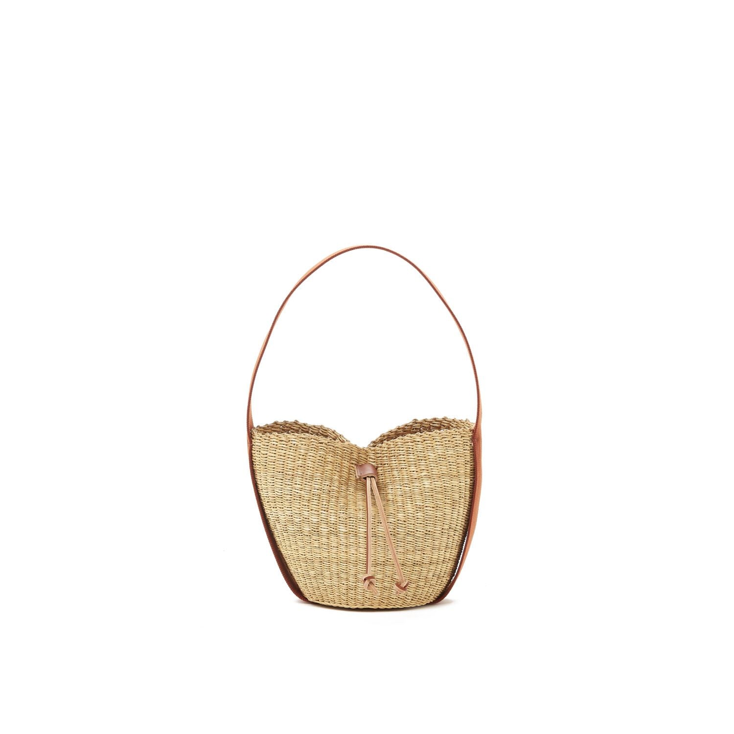 Muun hand-woven straw bag Mini Orbi Natural
