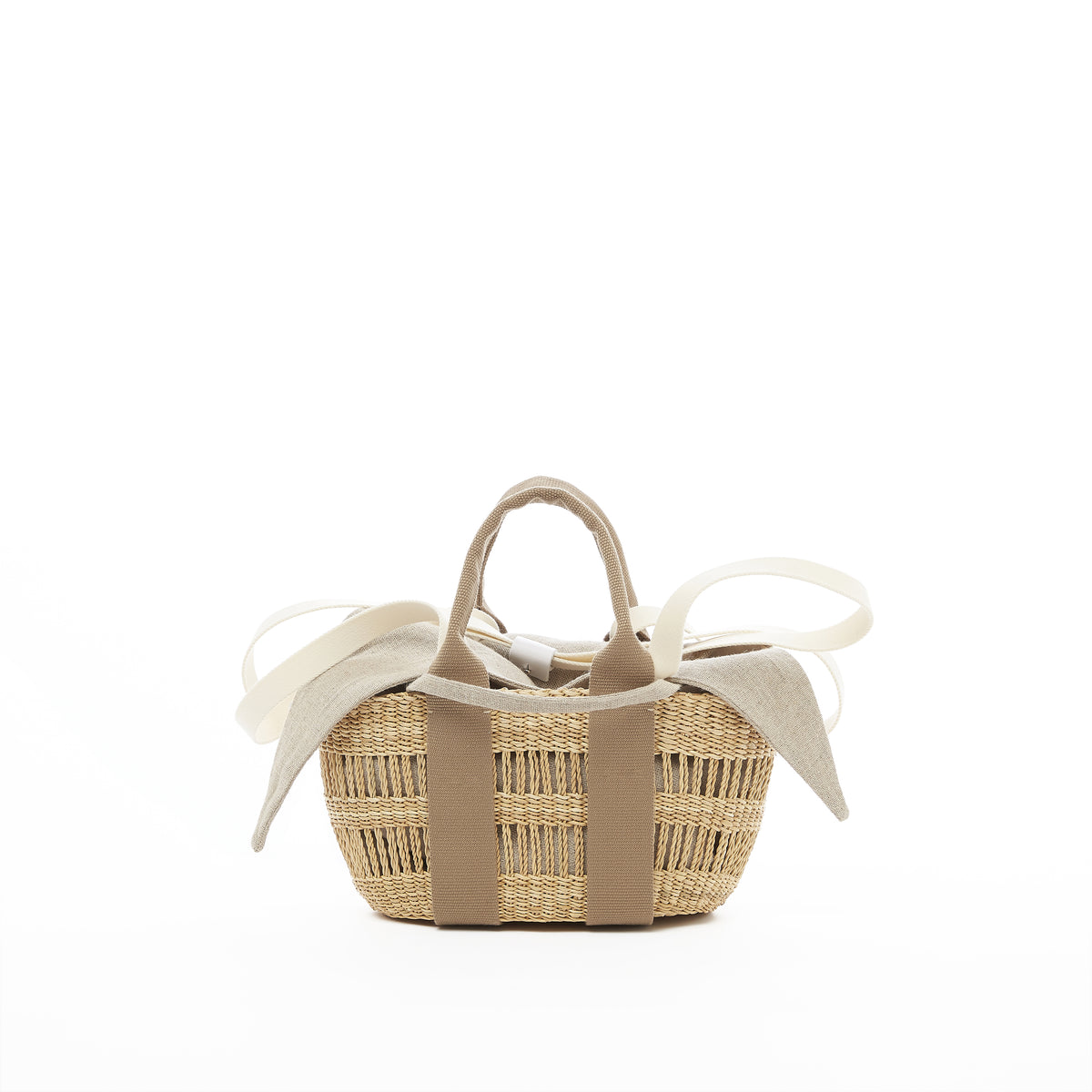 Muun hand woven straw bag Mini George AZZEA