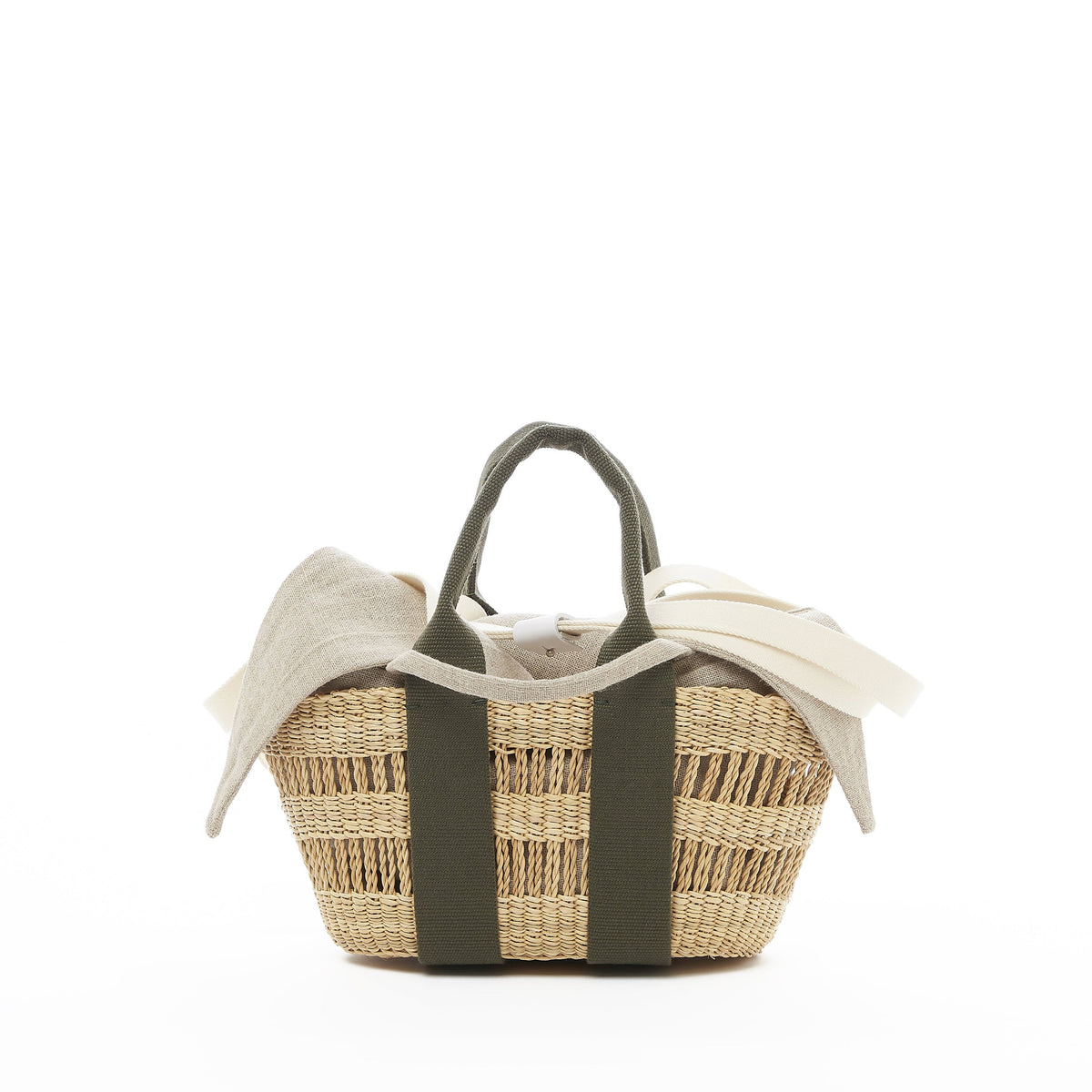 Muun hand woven straw bag Mini George AZZEA