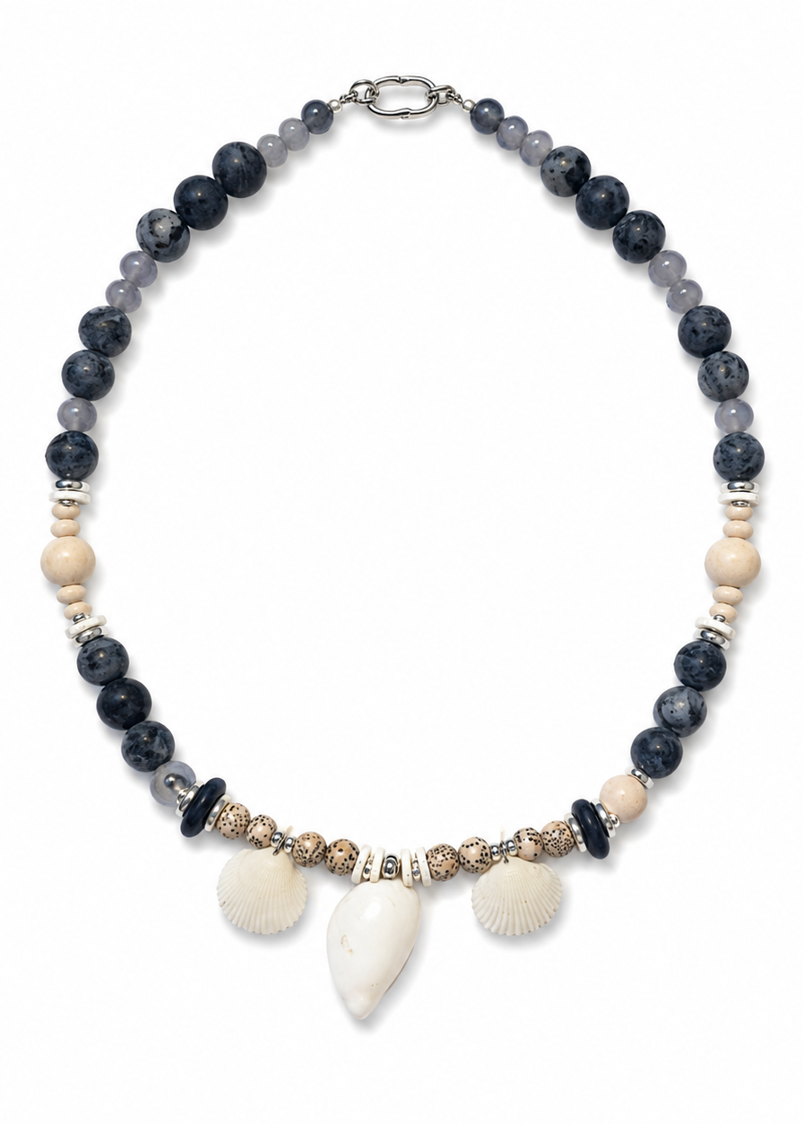 Moon Tide beaded necklace
