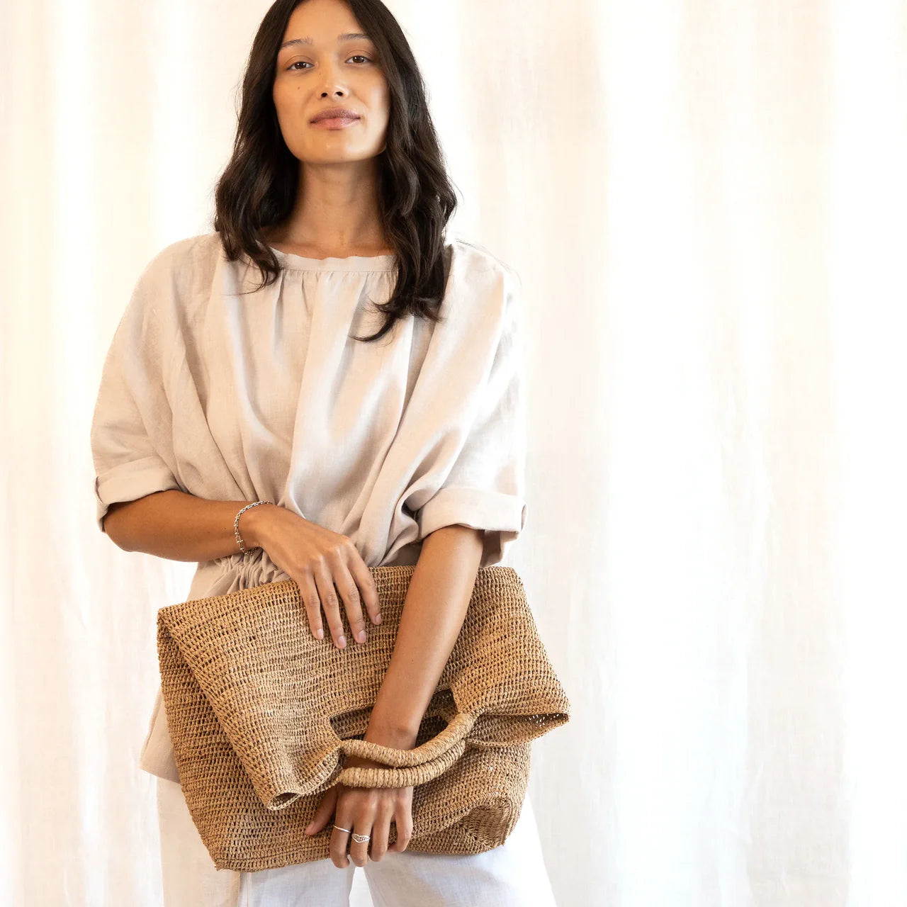Ngeza Raffia Carry-All Bag