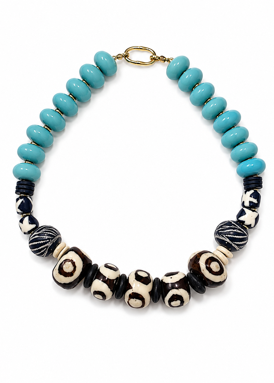 Nomad's Talisman beaded necklace