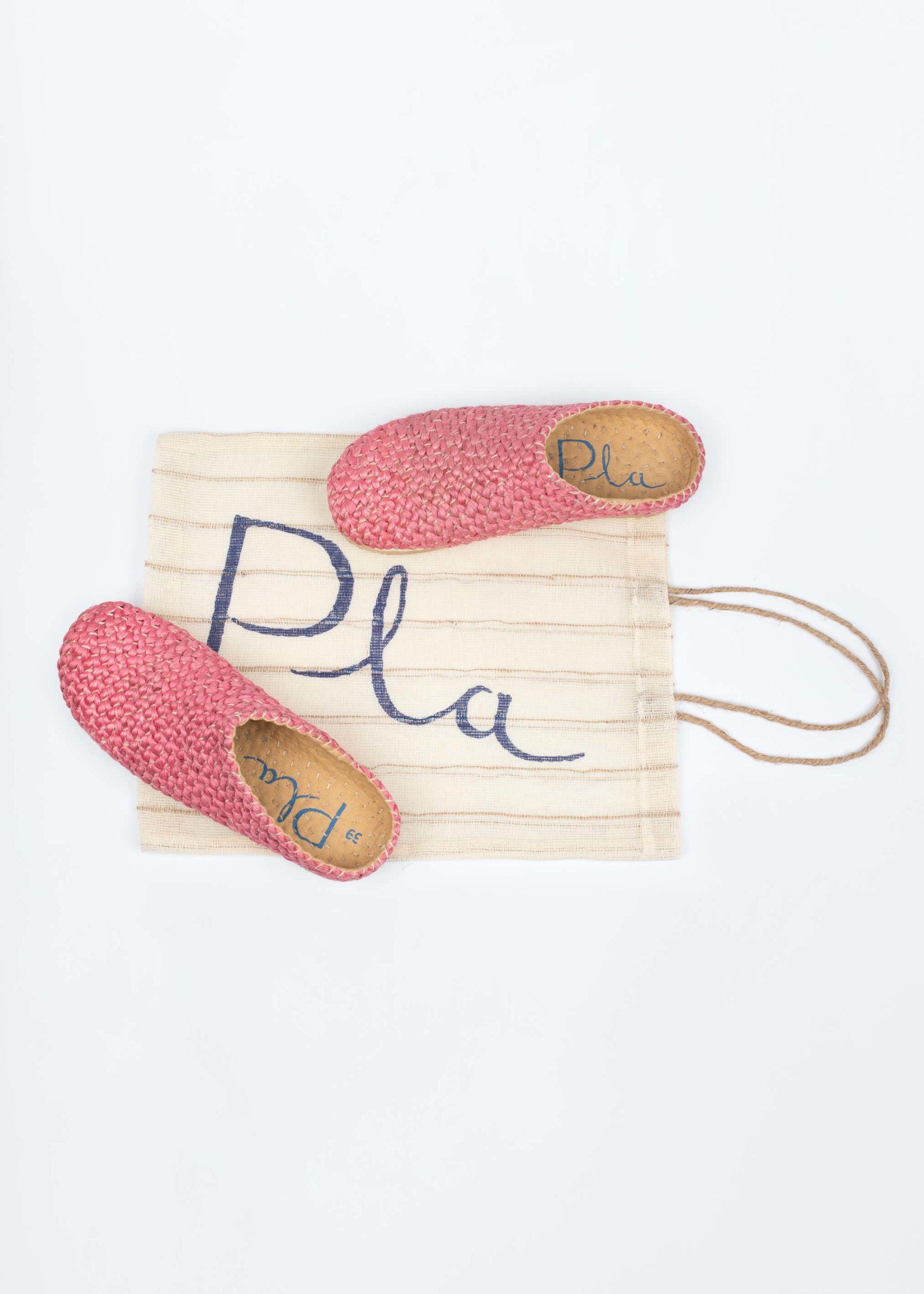 Tramuntana Pink Jute Clogs