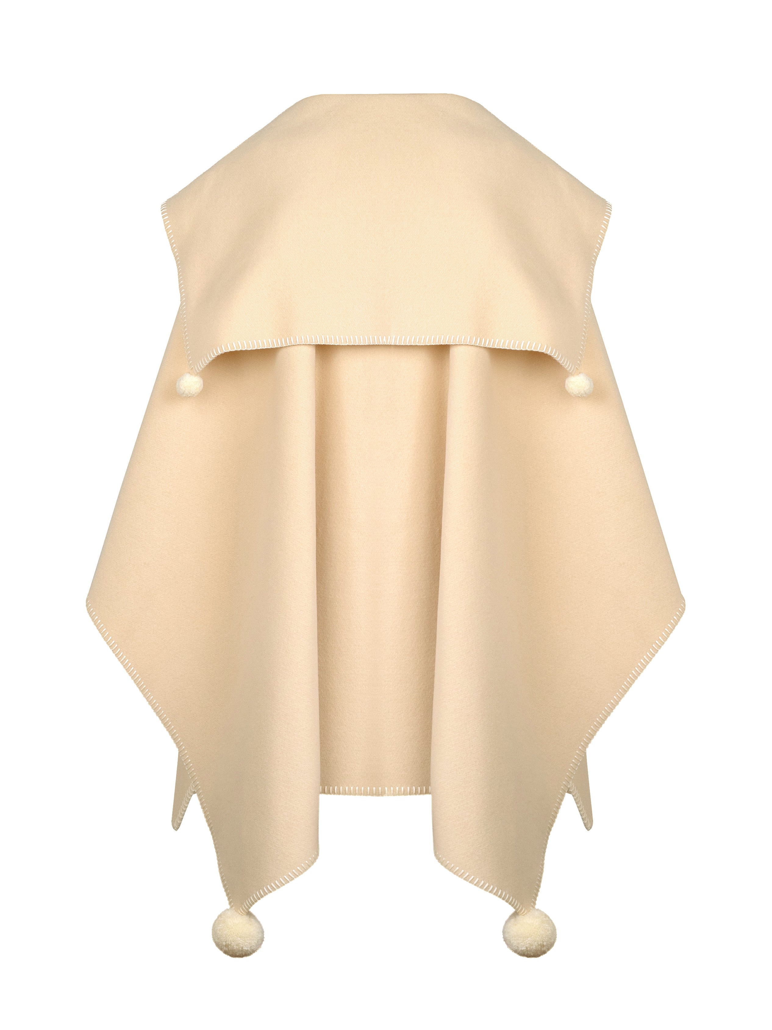 Poncho de lână Milk