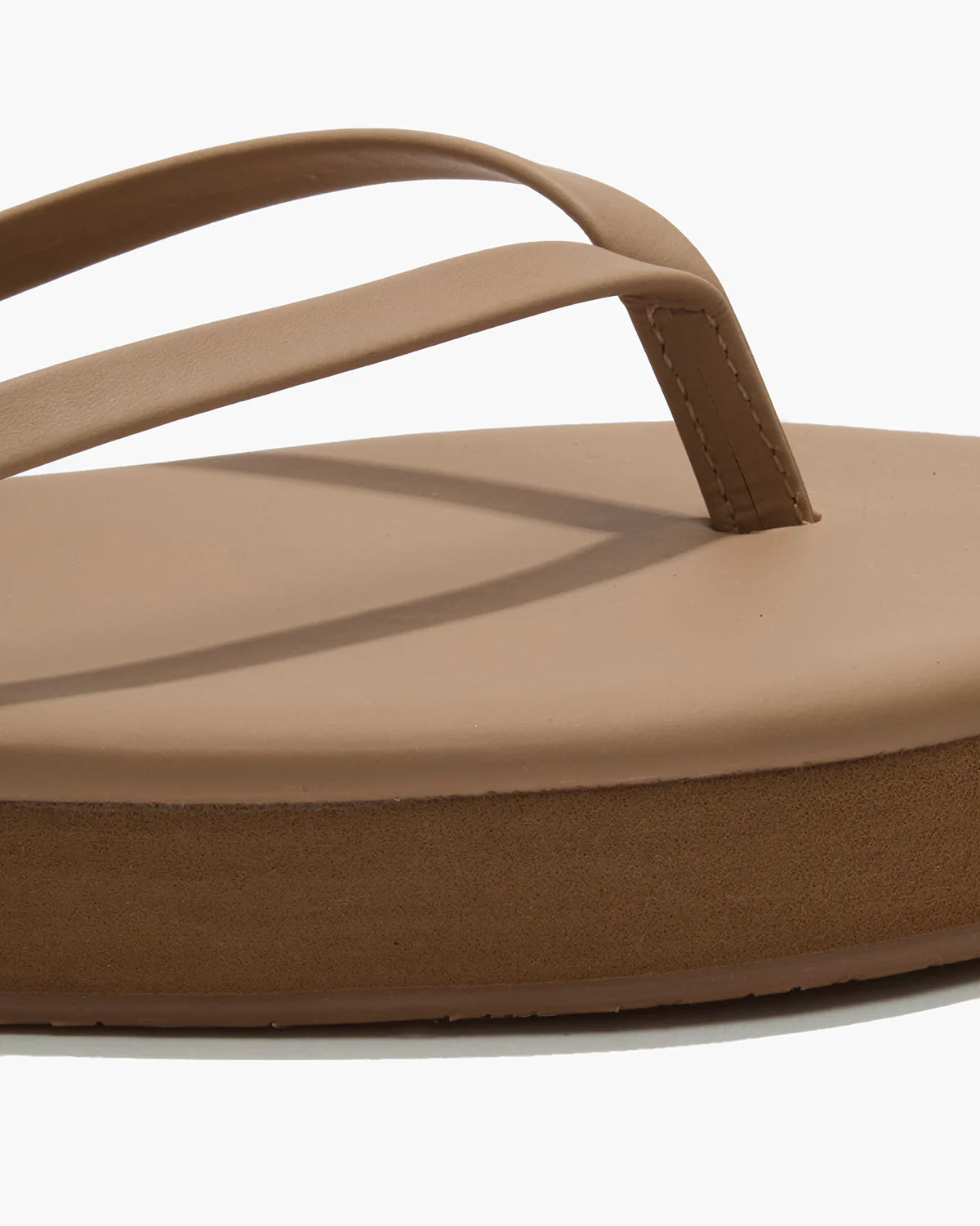 TKEES Lily Platform Cocobutter Leather Flip-Flops