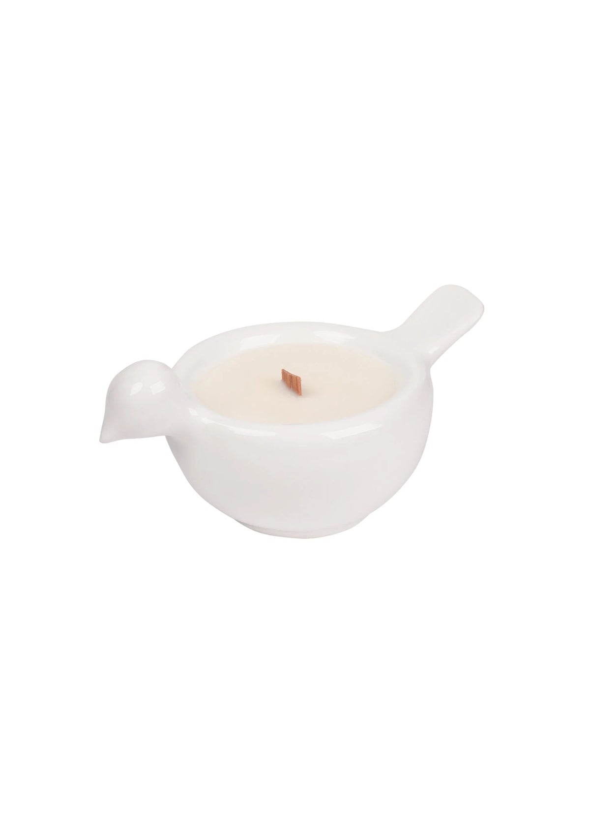 Bird Candle White Blossom