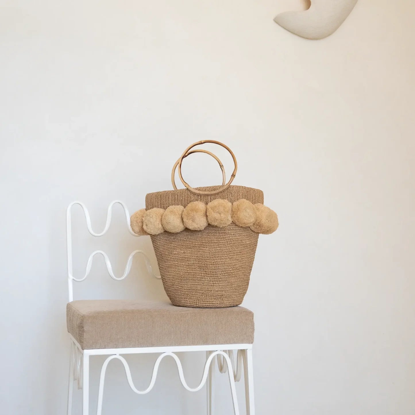 Seo Raffia Wrist Bag