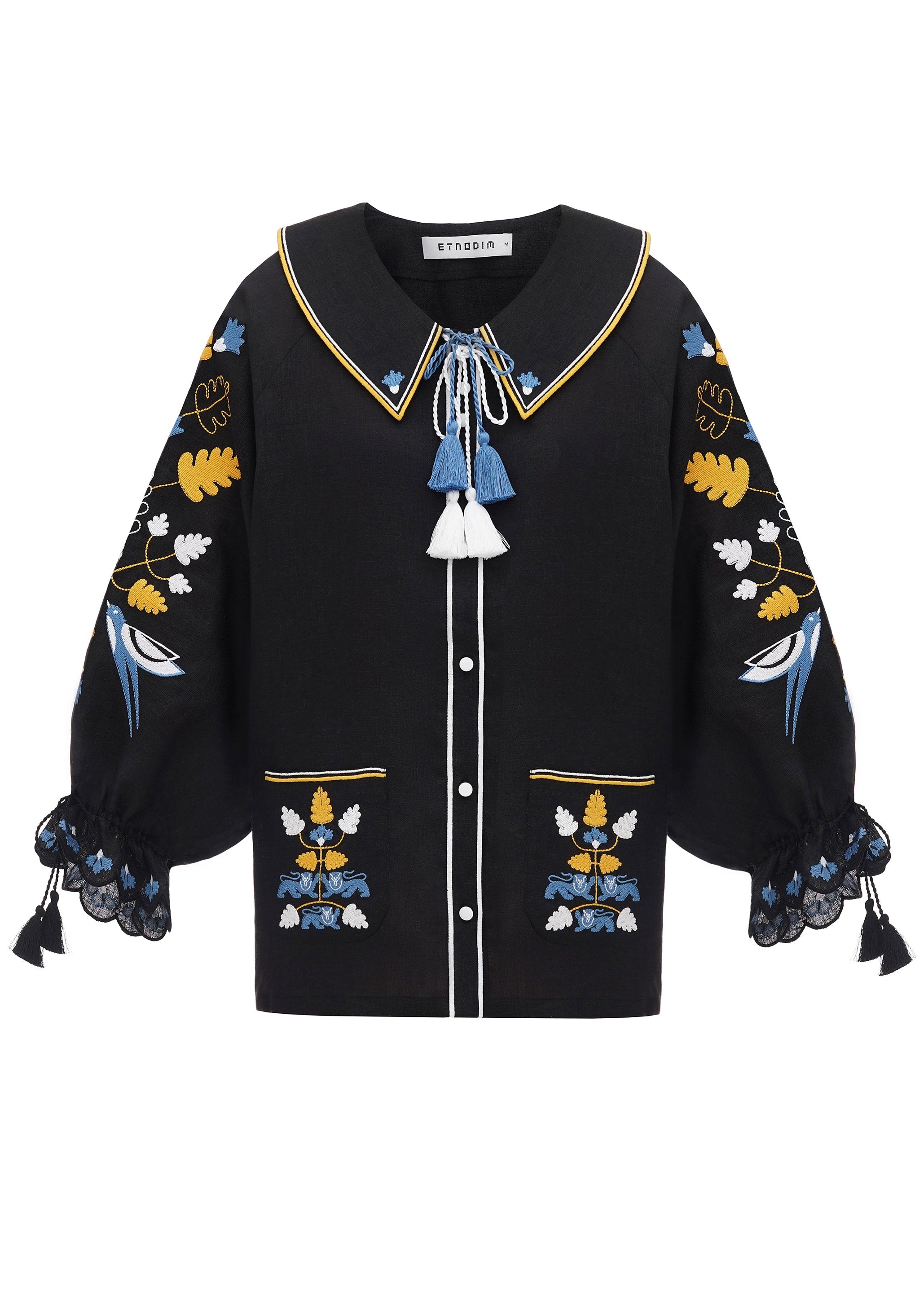 Bluza Estonia cu broderie amplă