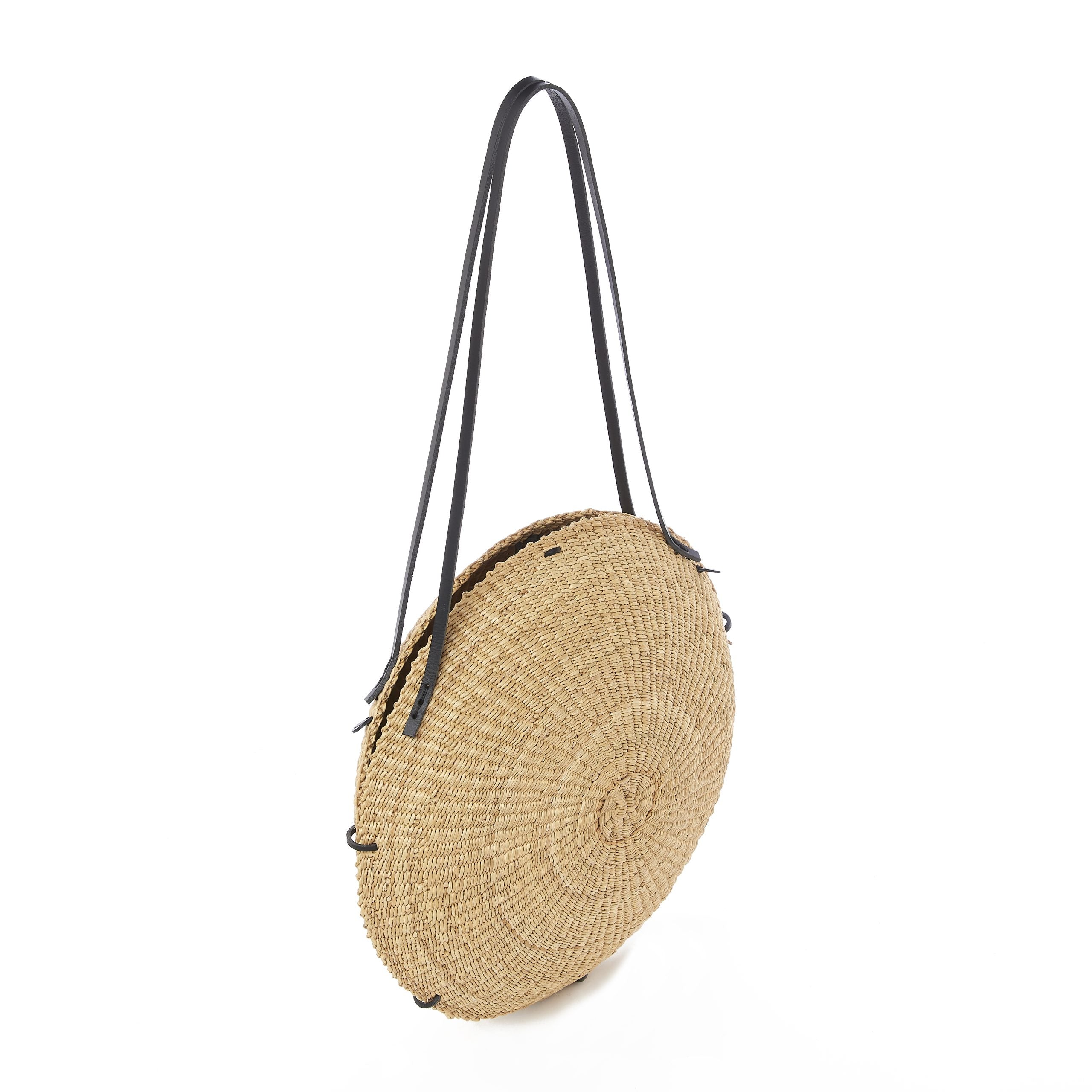 Muun hand-woven straw bag Talata Natural