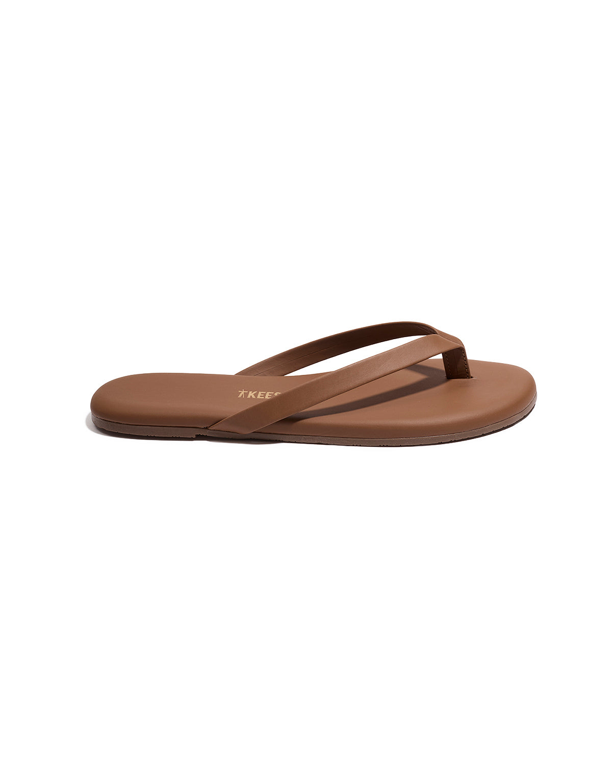 TKEES The Boyfriend Ganache Leather Flip-Flops