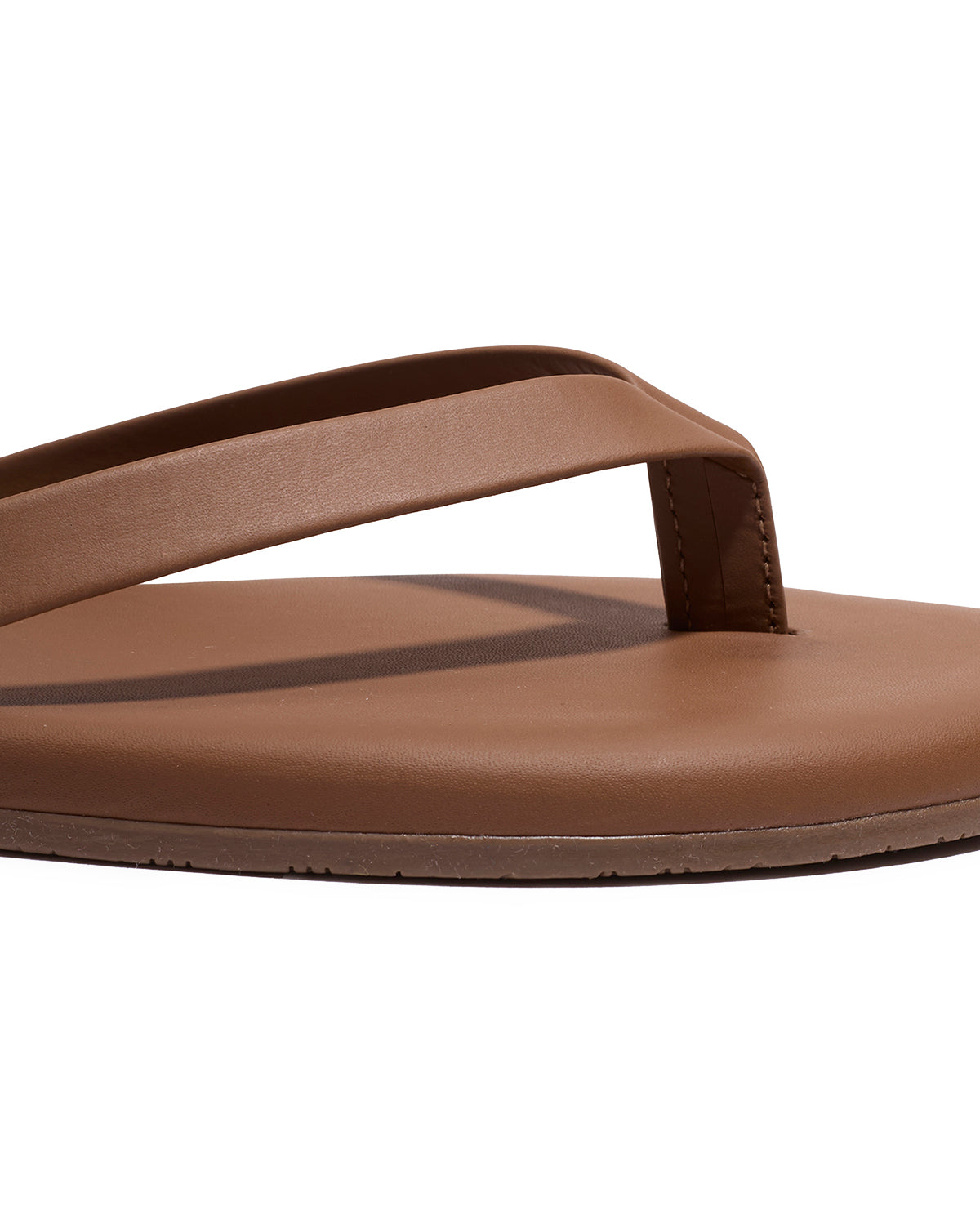 TKEES The Boyfriend Ganache Leather Flip-Flops