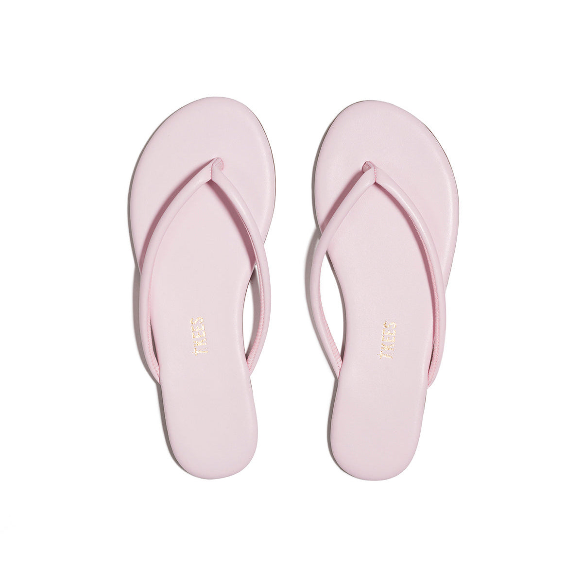 TKEES Lily Tubular Pink Leather Flip-Flops