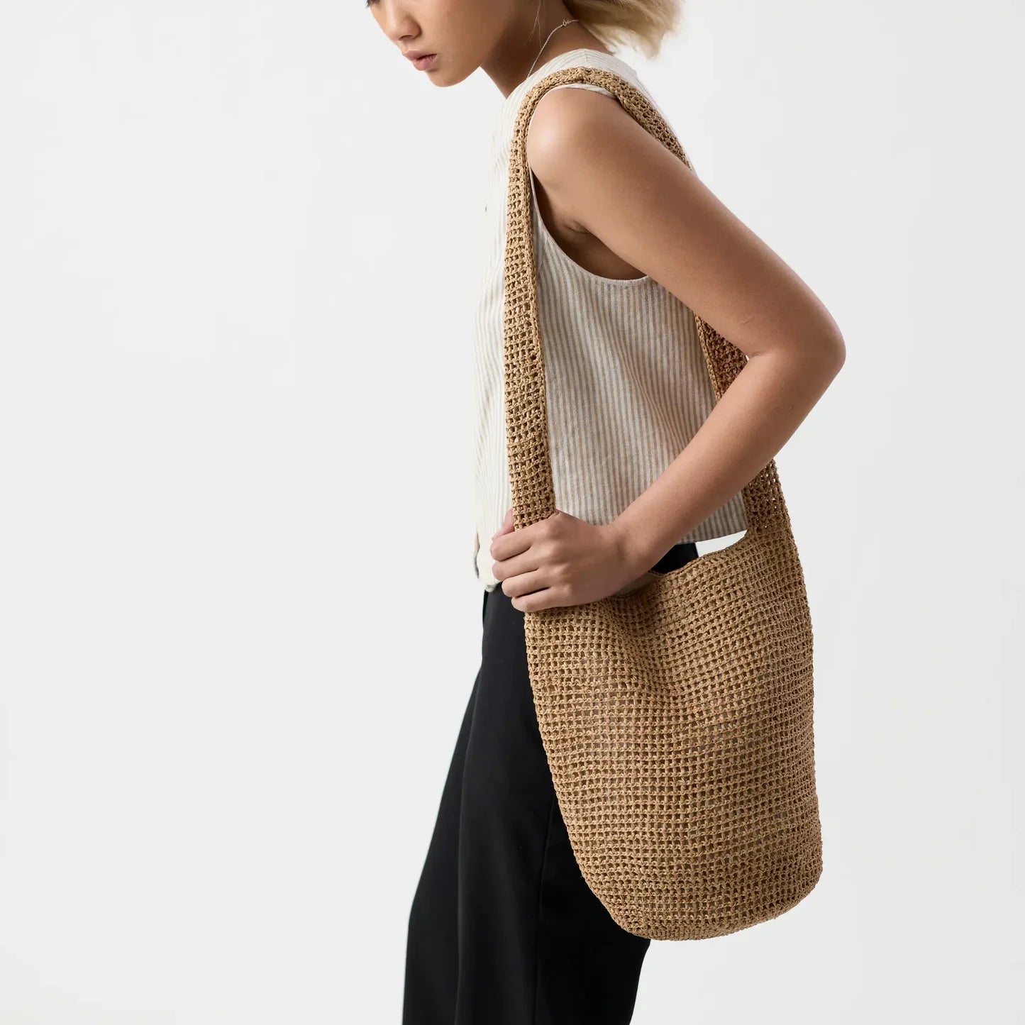 Vatana Raffia Crossbody Bag