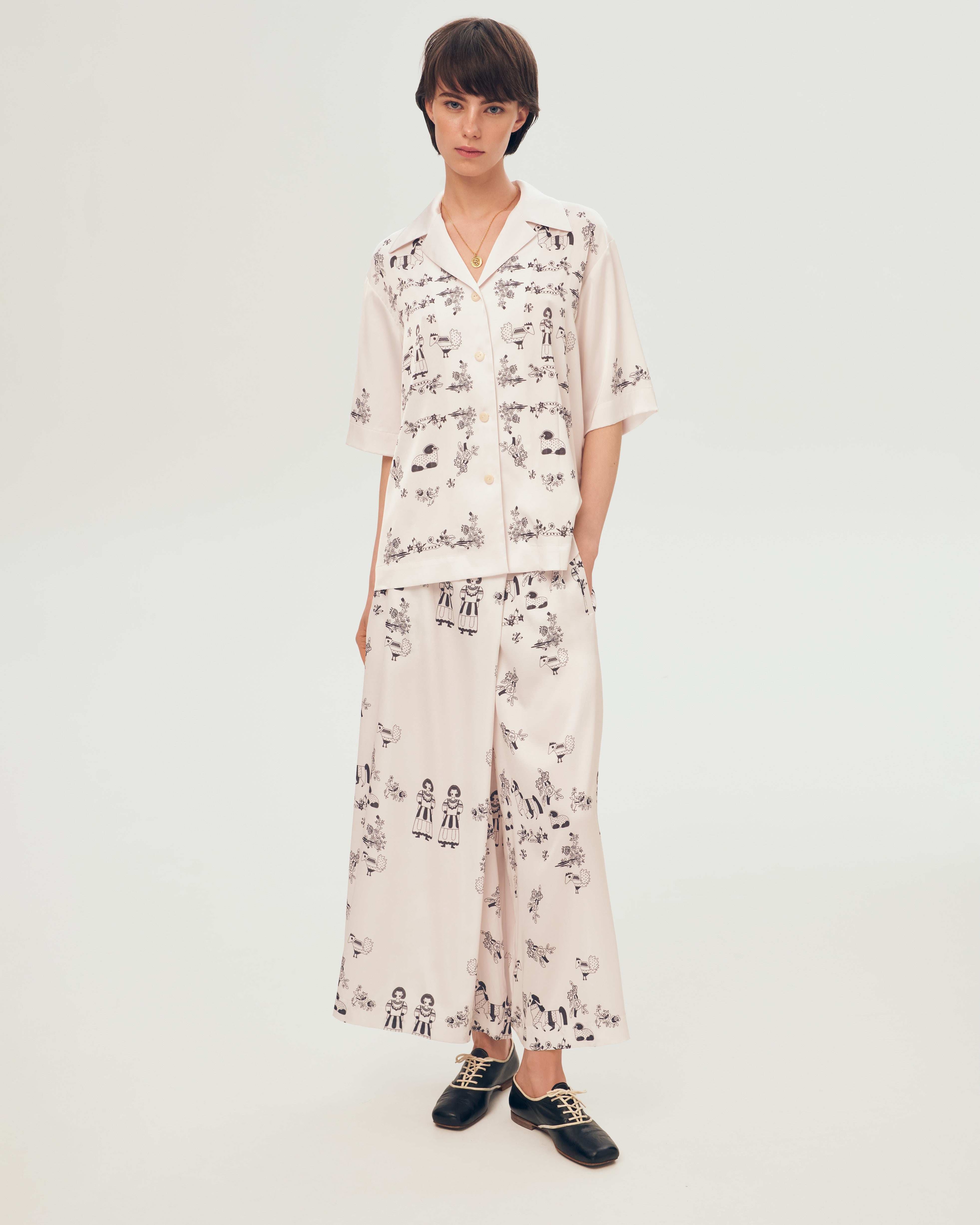 Ivory Silk Shirt - Vekla