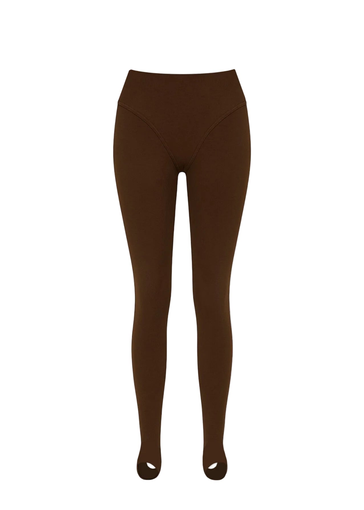 Brown tights on a white background