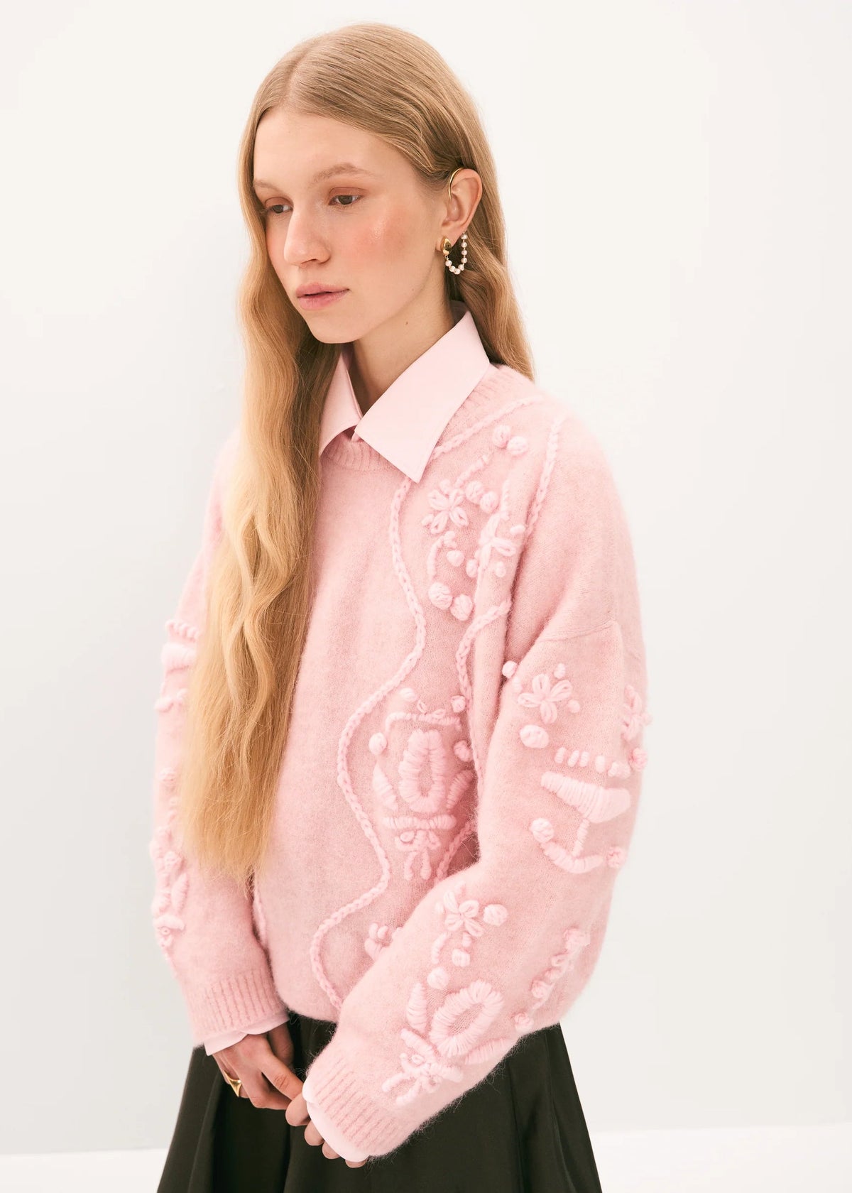 Sweater Flowers in Pink