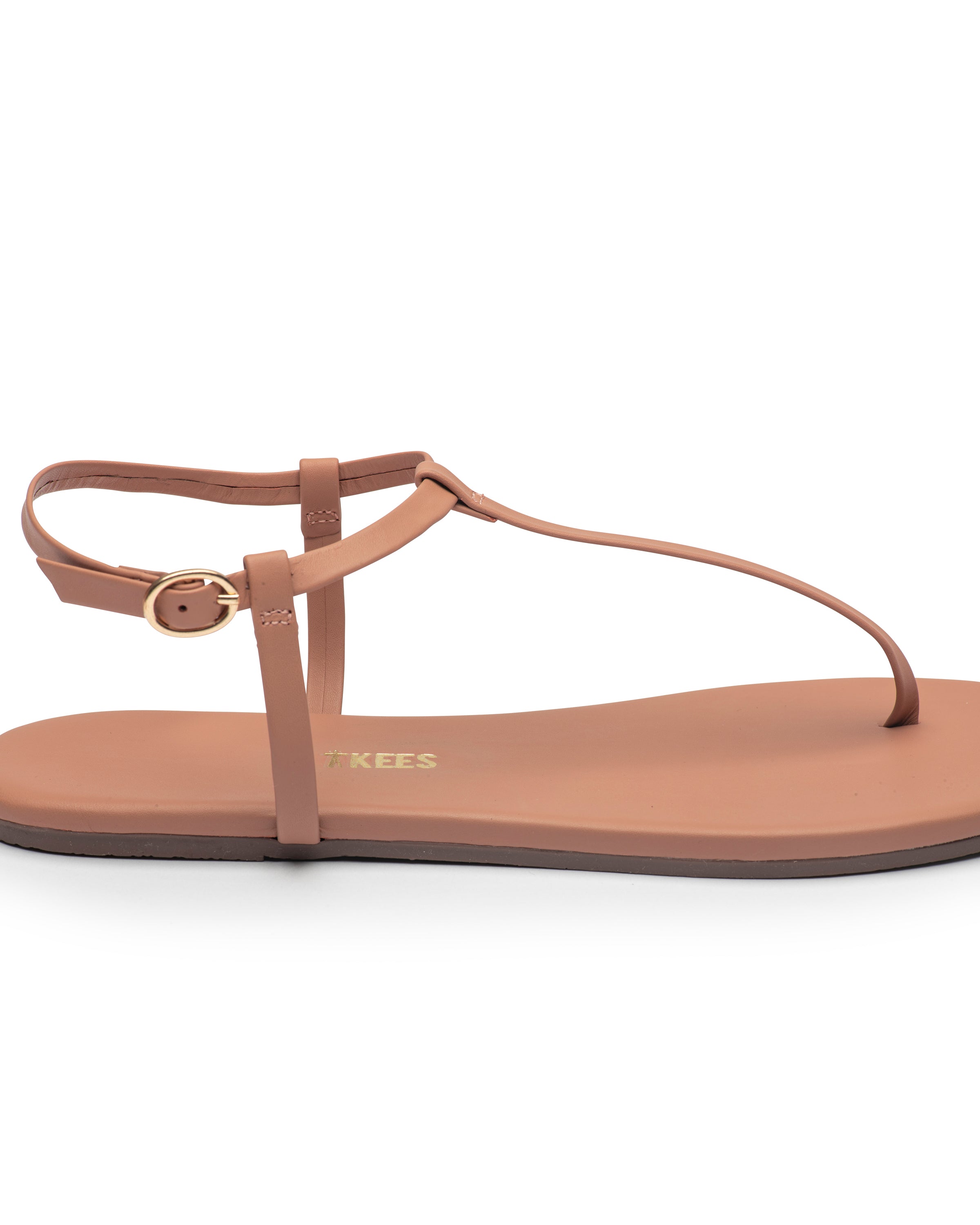 Sandala Tkees Mariana din piele naturală braziliană nuanța Pout