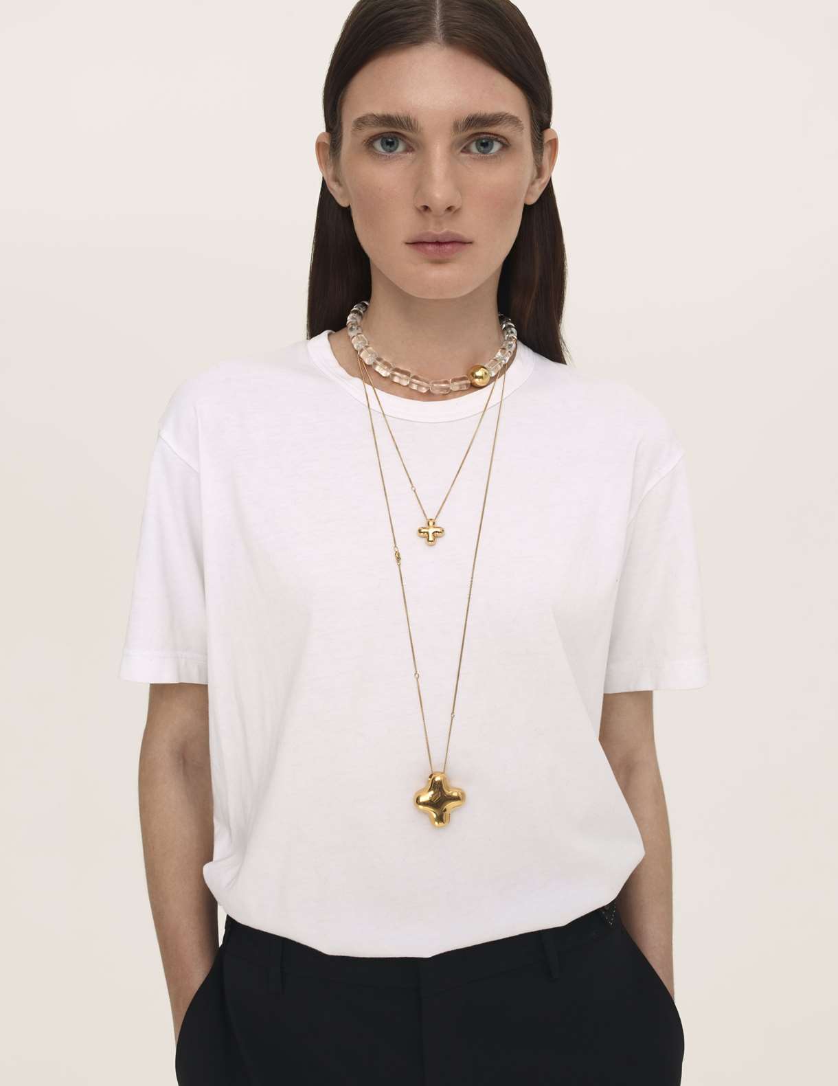 Colier din argint cu Pandantiv Cruce Mare