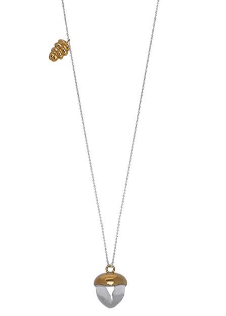 Colier din argint cu pandantiv Ghindă