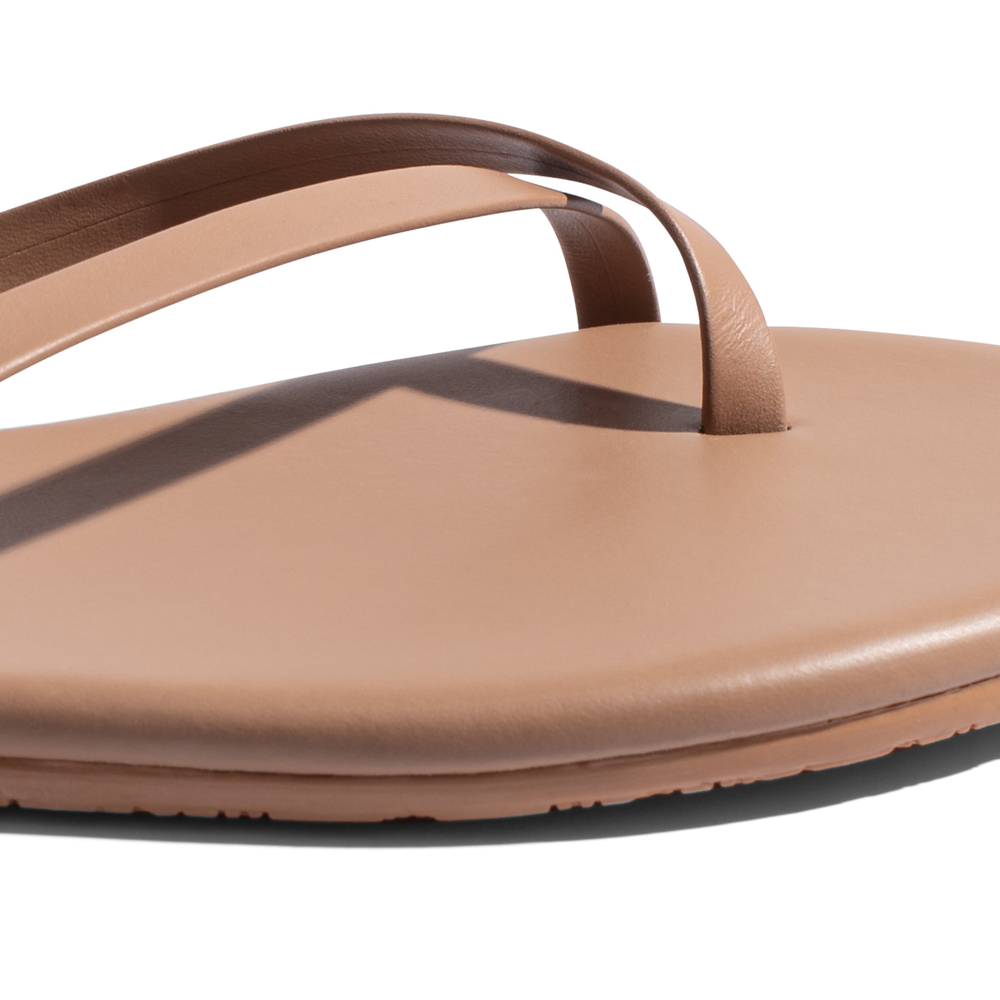 Șlapi Tkees Riley din piele naturală braziliană nuanța Beach Bum