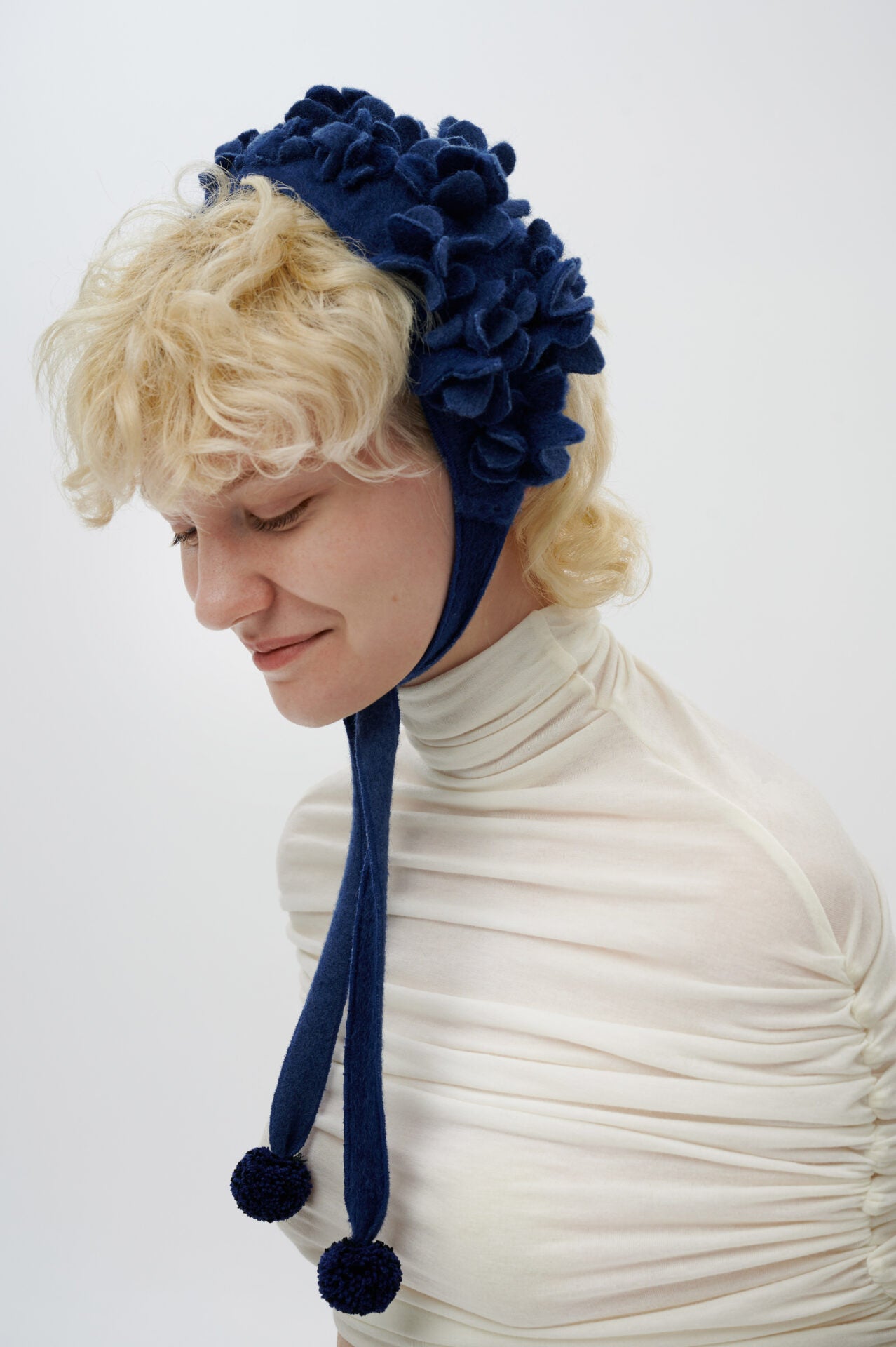 Bonetă Tricotată din Lână - Wreath