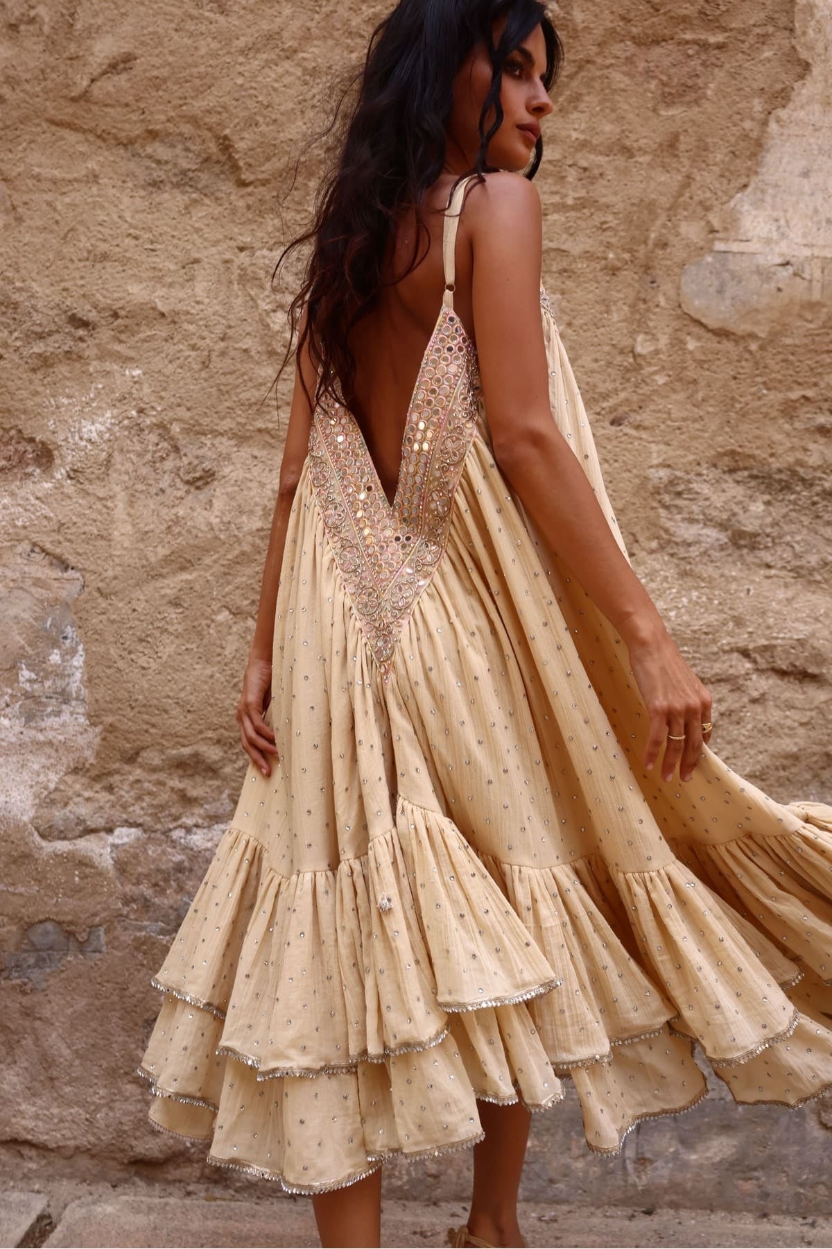 Rochie V-Neck Crystal