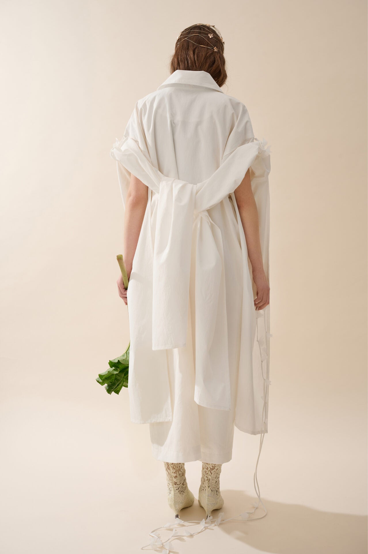 Trench Tip Kimono cu Mâneci Ajustabile