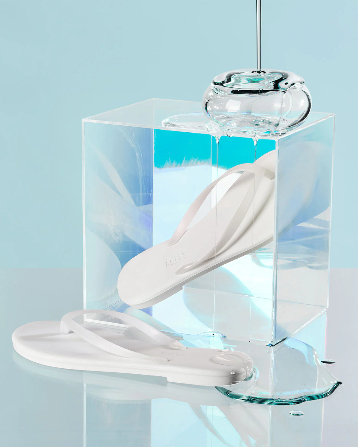 TKEES Aqua Coconut Flip-flops