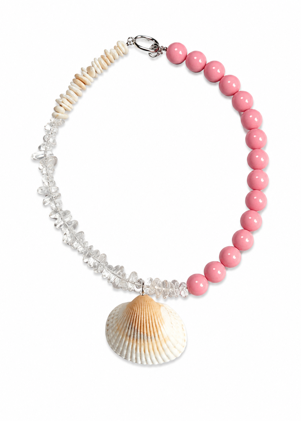 Blush Tide beaded necklace