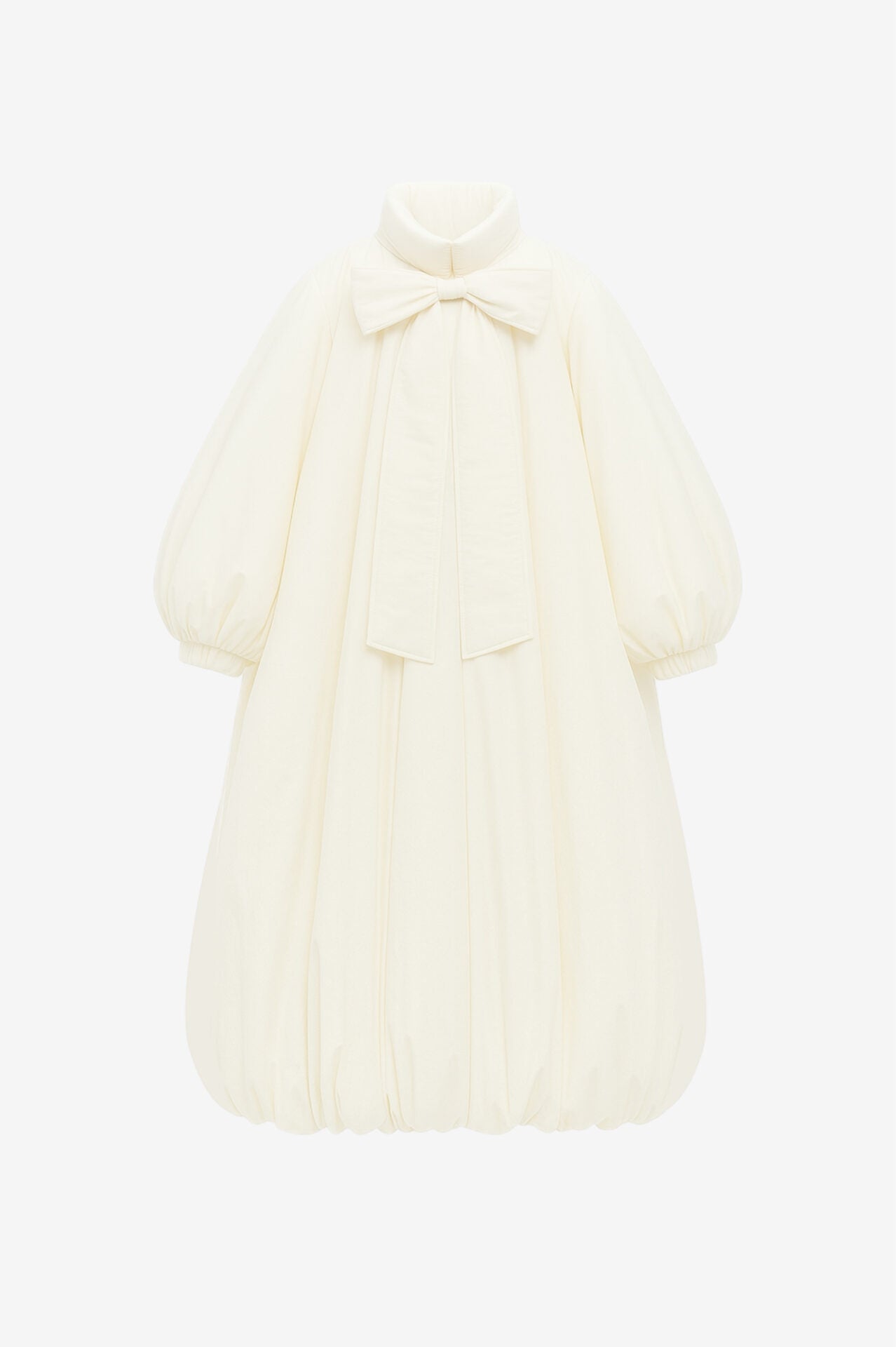 Creamy Cocoon Puffer Coat
