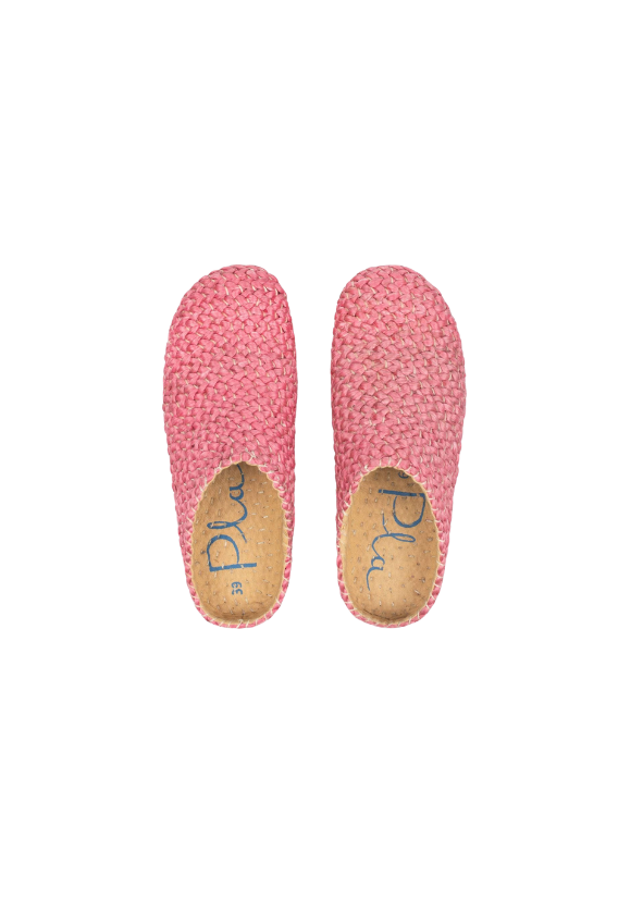 Tramuntana Pink Jute Clogs