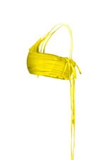 Load image into Gallery viewer, Long strap yellow crop top
