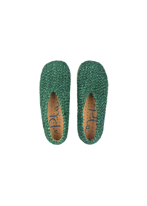 Bonanova Green Jute Espadrilles