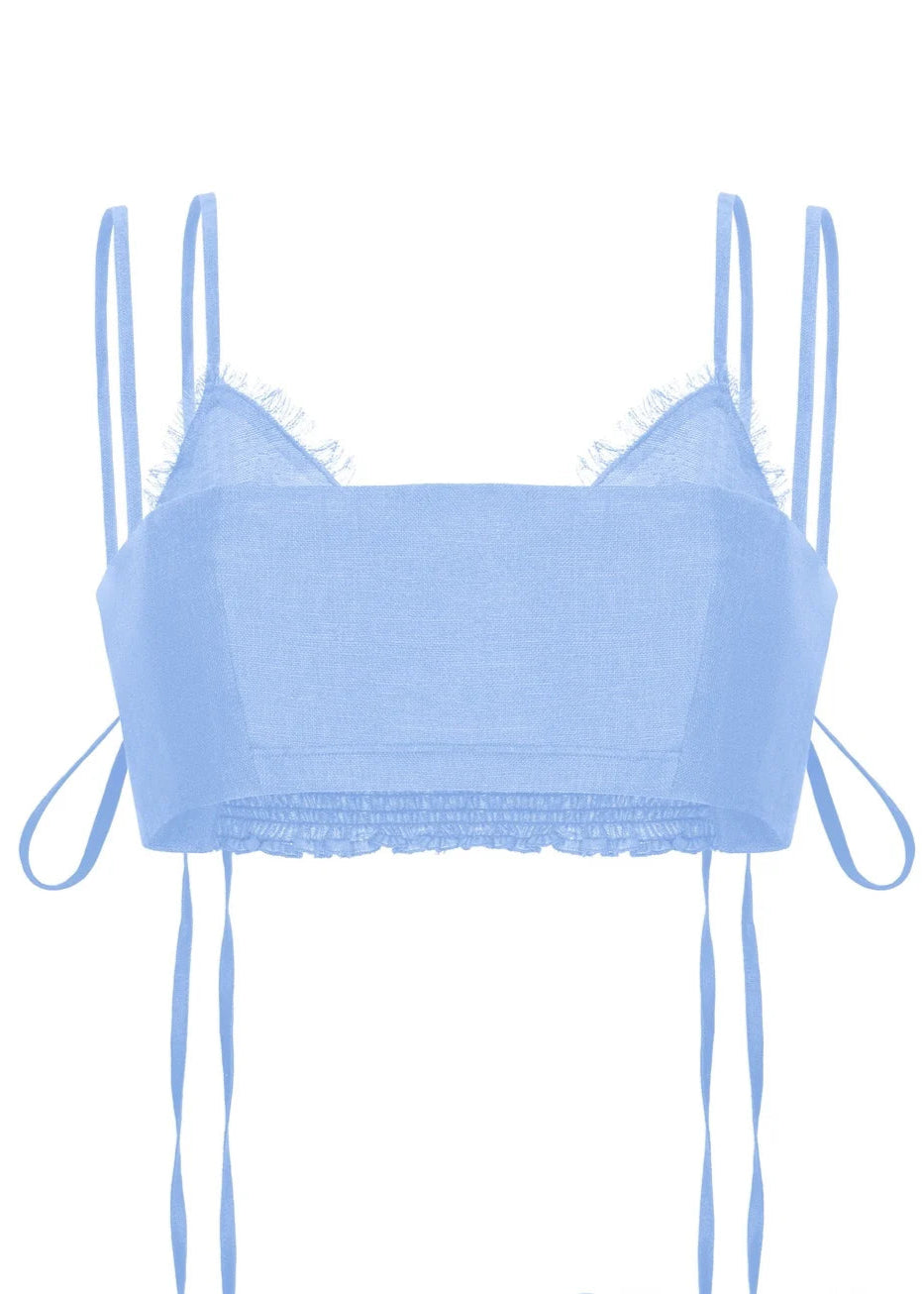 Light Blue Soft Top with Long Straps