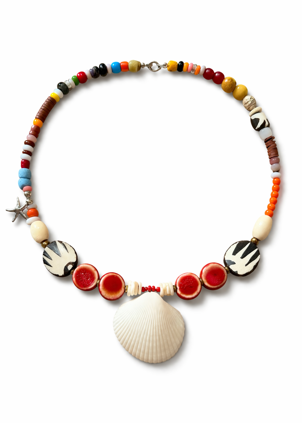 Nomad Relic beaded necklace