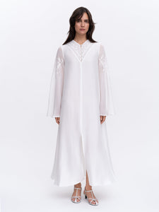 White Embroidered Dress Lileia
