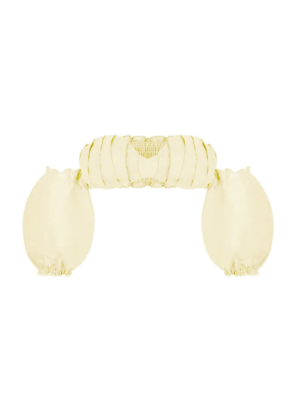 Beige Off-the-Shoulder Crop Top