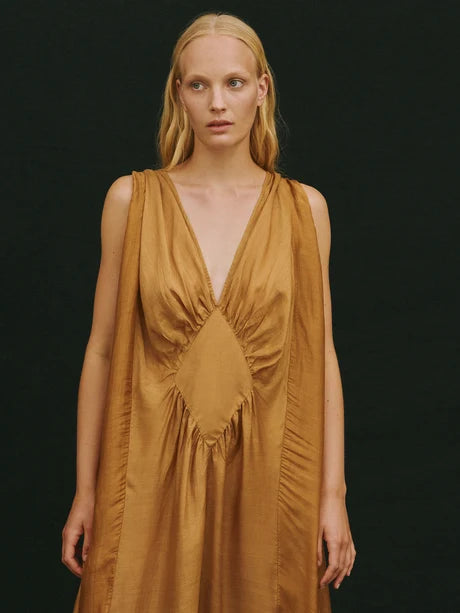 Rochie Maxi din Bumbac și Mătase Venus