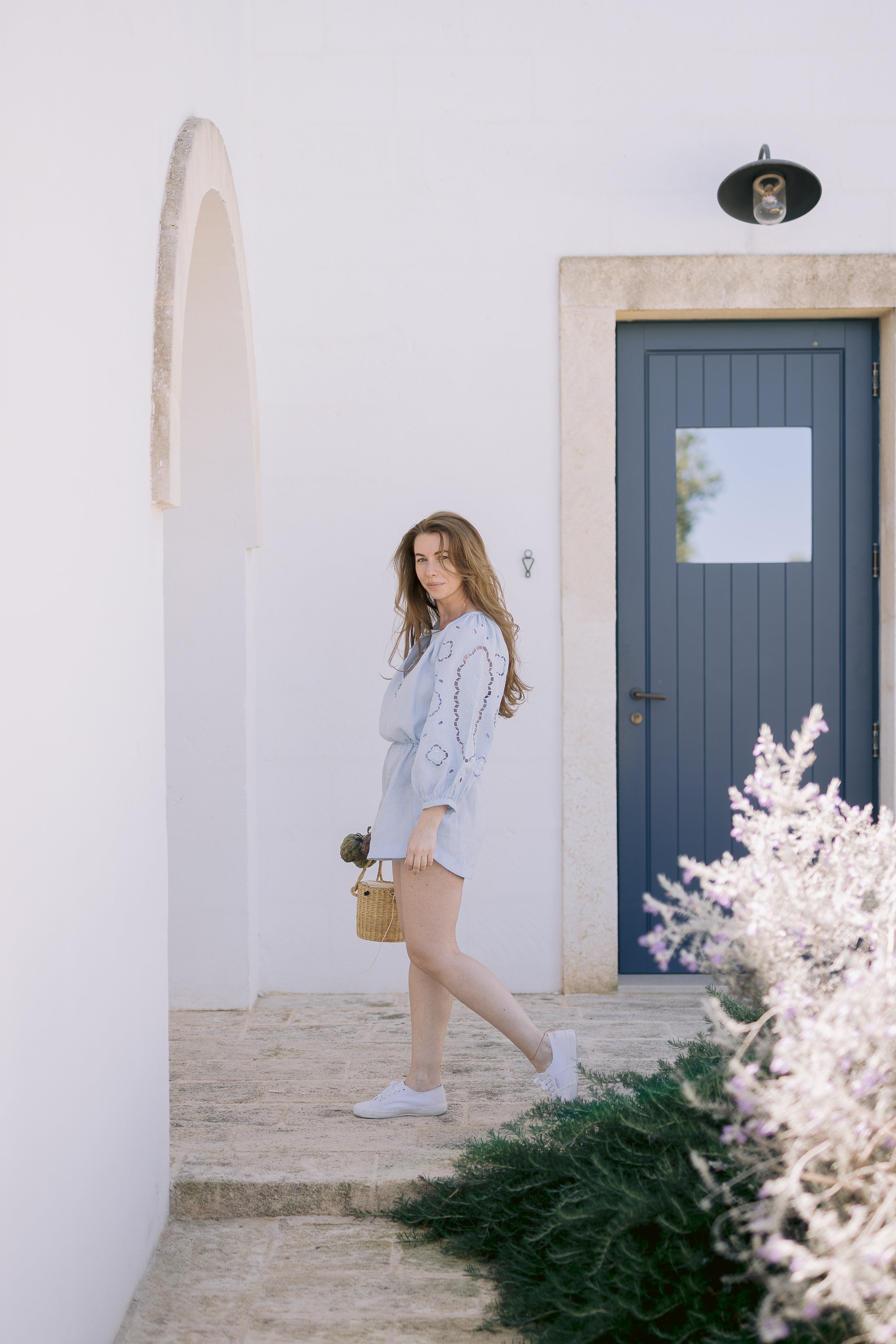 High-Waist Linen Shorts – Laetitia