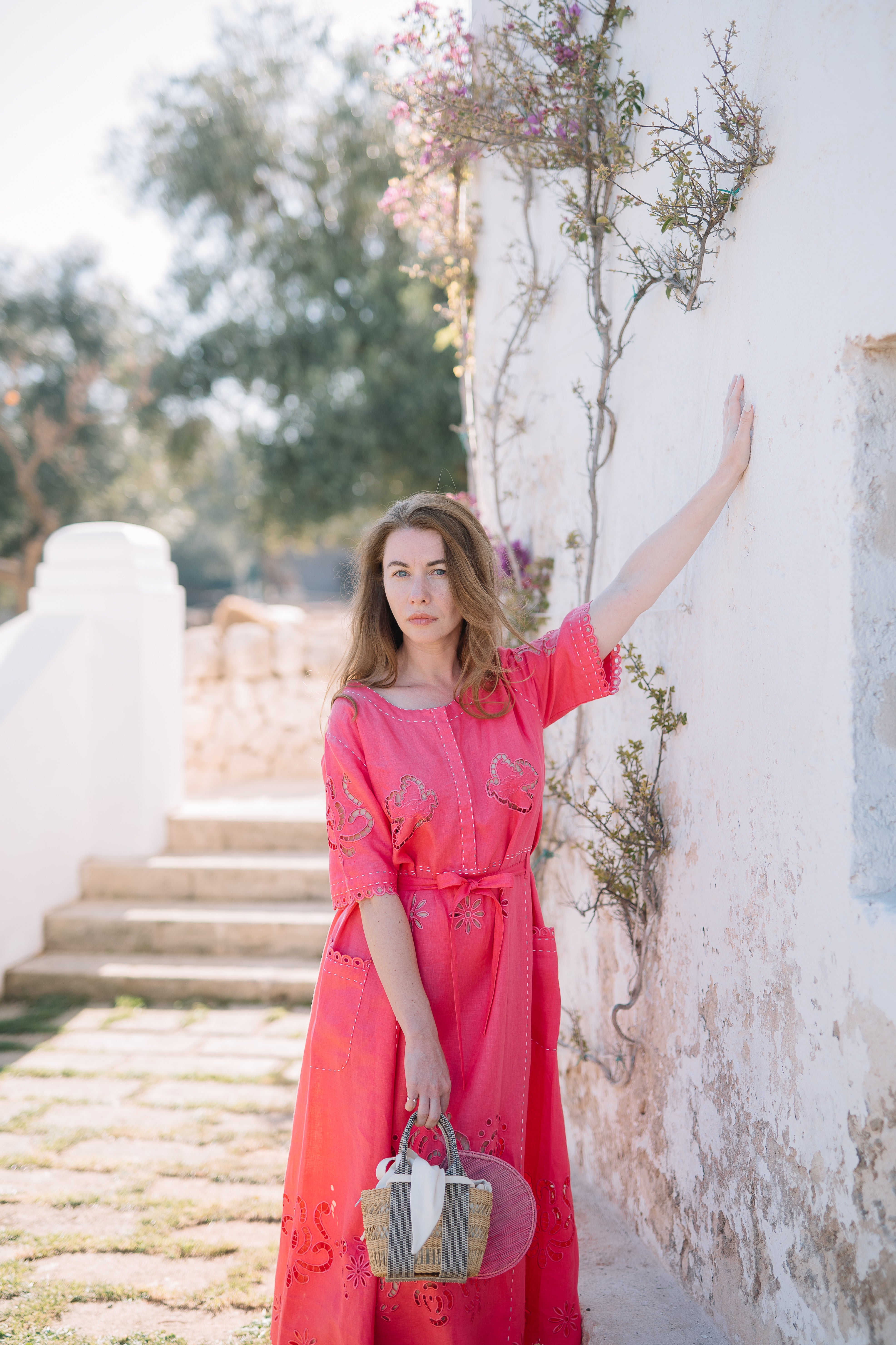 Geantă Muun împletită manual din paie Mini Mixy